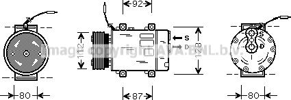 Prasco RTK286 - Компрессор кондиционера autodnr.net