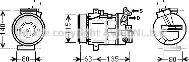 Prasco RTK485 - Компрессор кондиционера autodnr.net