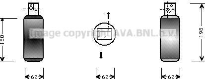 Prasco SBD044 - Осушитель, кондиционер avtokuzovplus.com.ua