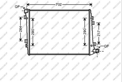 Prasco SK024R007 - Радиатор, охлаждение двигателя avtokuzovplus.com.ua