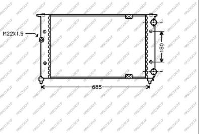 Prasco ST027R006 - Радиатор, охлаждение двигателя avtokuzovplus.com.ua