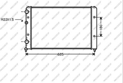 Prasco ST027R009 - Радиатор, охлаждение двигателя avtokuzovplus.com.ua