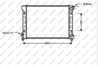 Prasco ST043R018 - Радиатор, охлаждение двигателя avtokuzovplus.com.ua