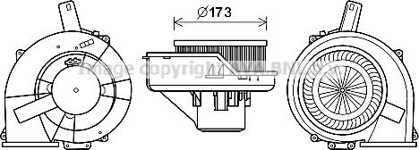 Prasco ST8046 - Электродвигатель, вентиляция салона avtokuzovplus.com.ua