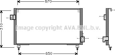 Prasco SU5031 - Конденсатор кондиционера avtokuzovplus.com.ua