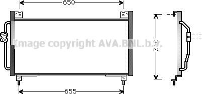 Prasco SU5039 - Конденсатор кондиционера avtokuzovplus.com.ua