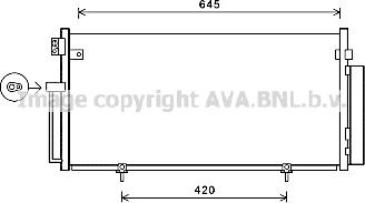 Prasco SUA5078D - Конденсатор, кондиціонер autocars.com.ua