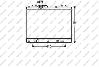 Prasco SZ036R002 - Радіатор, охолодження двигуна autocars.com.ua