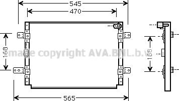 Prasco SZ5056 - Конденсатор, кондиціонер autocars.com.ua