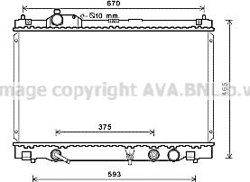 Prasco TO2676 - Радіатор, охолодження двигуна autocars.com.ua