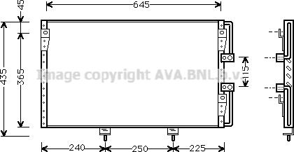Prasco TO5226 - Конденсатор, кондиціонер autocars.com.ua