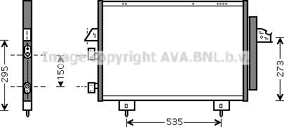 Prasco TO5281D - Конденсатор кондиционера avtokuzovplus.com.ua