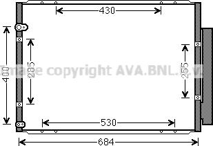 Prasco TO5574D - Конденсатор, кондиціонер autocars.com.ua
