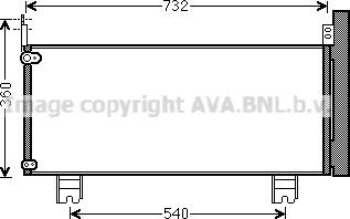Prasco TO5660D - Конденсатор, кондиціонер autocars.com.ua