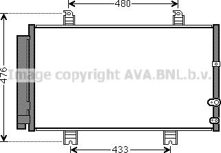 Prasco TO5662D - Конденсатор кондиционера avtokuzovplus.com.ua