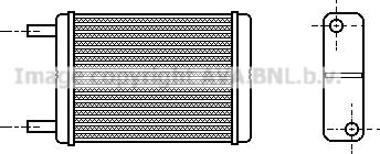 Prasco TO6182 - Теплообмінник, опалення салону autocars.com.ua