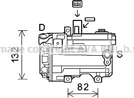 Prasco TOK624 - Компресор, кондиціонер autocars.com.ua