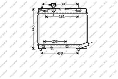 Prasco TY020R004 - Радиатор, охлаждение двигателя avtokuzovplus.com.ua