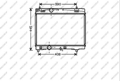 Prasco TY325R001 - Радиатор, охлаждение двигателя avtokuzovplus.com.ua