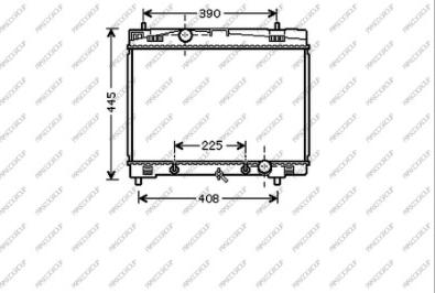 Prasco TY325R006 - Радиатор, охлаждение двигателя avtokuzovplus.com.ua