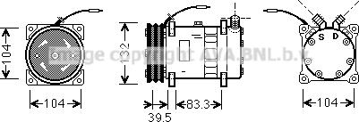 Prasco UVAK048 - Компрессор кондиционера autodnr.net