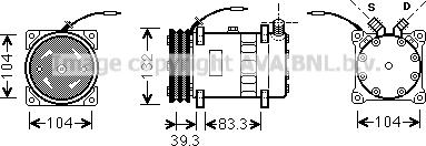 Prasco UVAK056 - Компрессор кондиционера autodnr.net