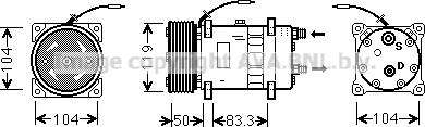 Prasco UVAK071 - Компрессор кондиционера autodnr.net