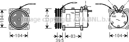 Prasco UVAK077 - Компрессор кондиционера autodnr.net