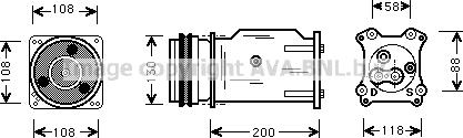 Prasco UVK061 - Компресор, кондиціонер autocars.com.ua