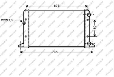 Prasco VG034R004 - Радиатор, охлаждение двигателя avtokuzovplus.com.ua