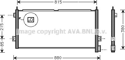 Prasco VL5025 - Конденсатор кондиционера avtokuzovplus.com.ua