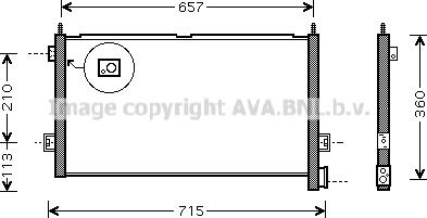 Prasco VL5027 - Конденсатор, кондиціонер autocars.com.ua