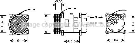 Prasco VLAK039 - Компрессор кондиционера autodnr.net