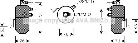 Prasco VLD031 - Осушувач, кондиціонер autocars.com.ua