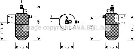 Prasco VLD033 - Осушувач, кондиціонер autocars.com.ua