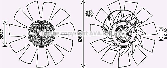 Prasco VLF088 - Вентилятор, охлаждение двигателя avtokuzovplus.com.ua