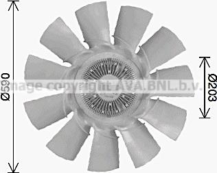 Prasco VLF172 - Вентилятор, охолодження двигуна autocars.com.ua