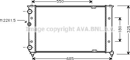 Prasco VN2156 - Радиатор, охлаждение двигателя avtokuzovplus.com.ua