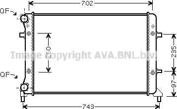 Prasco VN2204 - Радиатор, охлаждение двигателя avtokuzovplus.com.ua