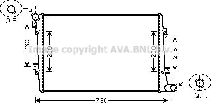 Prasco VN2255 - Радіатор, охолодження двигуна autocars.com.ua