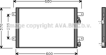 Prasco VN5153 - Конденсатор кондиционера avtokuzovplus.com.ua