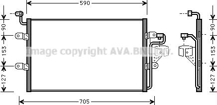 Prasco VN5181 - Конденсатор кондиционера avtokuzovplus.com.ua