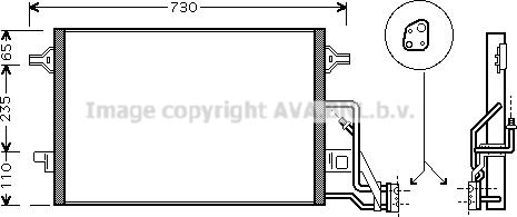 Prasco VN5190 - Конденсатор, кондиціонер autocars.com.ua