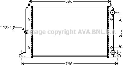 Prasco VNA2134 - Радиатор, охлаждение двигателя avtokuzovplus.com.ua