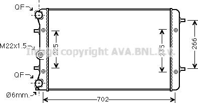 Prasco VNA2174 - Радиатор, охлаждение двигателя autodnr.net