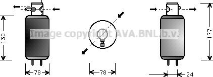 Prasco VND165 - Осушитель, кондиционер autodnr.net