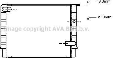 Prasco VO2033 - Радиатор, охлаждение двигателя avtokuzovplus.com.ua