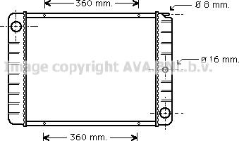 Prasco VO2038 - Радиатор, охлаждение двигателя avtokuzovplus.com.ua