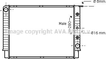 Prasco VO2062 - Радиатор, охлаждение двигателя avtokuzovplus.com.ua