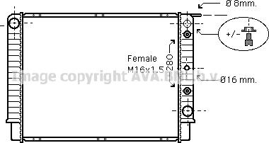 Prasco VO2098 - Радиатор, охлаждение двигателя avtokuzovplus.com.ua